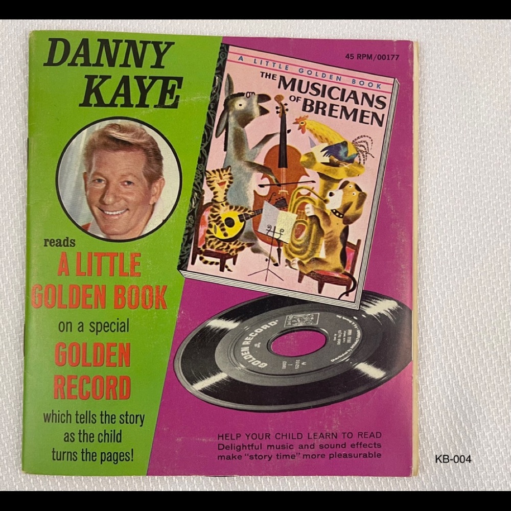 The Musician of Bremen, Little Golden Books 45 Record Read & Hear, Vintage 1954.